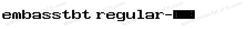 embasstbt regular字体转换